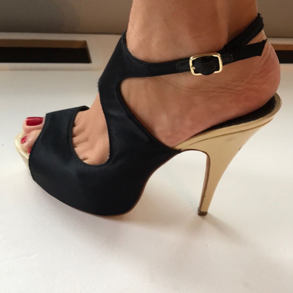 Black bebe high heels